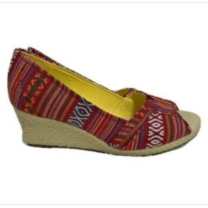 Sonoma Open-toe Espadrille Wedged Shoes